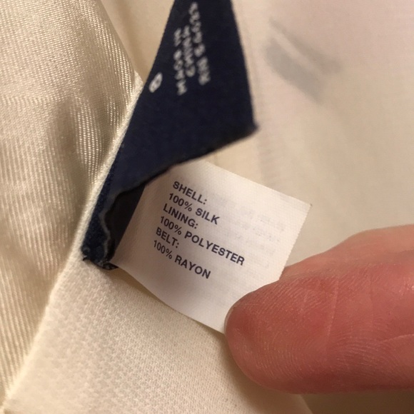 Silk dress, cream /pink sz 6 Gap - Picture 6 of 6